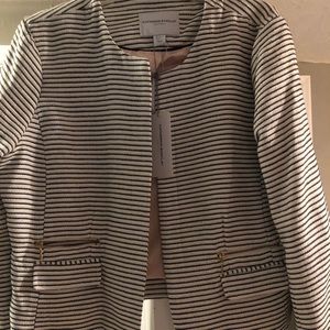 Navy blue striped jacket